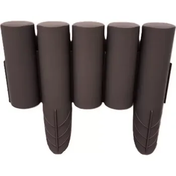 Zahradní obrubník Hnědý plastový zahradní obrubník GC35 - 235 x 25 cm