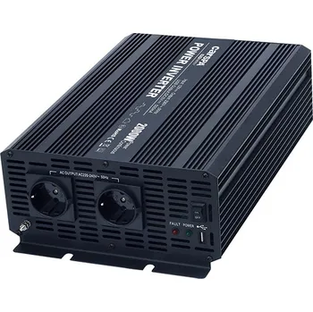 Měnič napětí Carspa CAR2KUR-12 12V/230V+USB 2000W, modifikovaná sinus