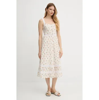 Dámské šaty Hedvábné šaty Weekend Max Mara 2515221023600 béžová 01X, vel. 40