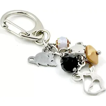 Přívěsek na klíče kočka a myši