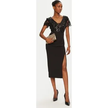 Dámské oblečení Rinascimento Koktejlové šaty CFC0019731002 Černá Regular Fit S