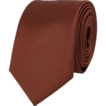 Kravata Bubibubi Rezavě hnědá kravata Meda