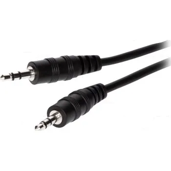 Audio kabel BQ CABLE Kabel Jack 3,5 mm vidlice z obou stran 1,2m černá