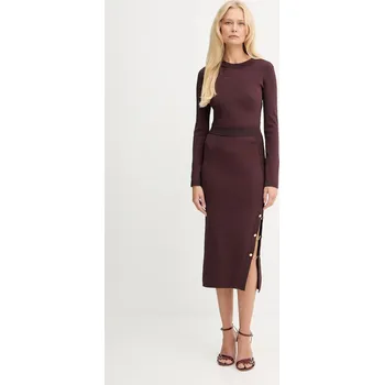 Dámské šaty Šaty Elisabetta Franchi AM28S57E2 burgundské 93X, vel. 36