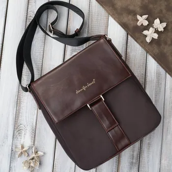 Kabelka Jennifer Jones kabelka přes rameno nylon hnědá