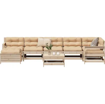 Zahradní lavice zahrada-XL 8dílná zahradní sedací souprava masivní borovice 3250632