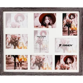 Rám na obraz FANDY Fotorámeček Narvik gallery 04 2 šedohnědý