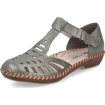 Dámská obuv Dámské sandály RIEKER M1688-54 zelená S6 38