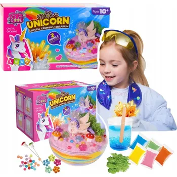 kreativní sada KREATIVNÍ SADA 2V1 TERÁRIUM PRO JEDNOROŽCE A PĚSTOVÁNÍ KRYSTALŮ