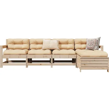 Zahradní lavice zahrada-XL 5dílná zahradní sedací souprava masivní borové dřevo 3250852