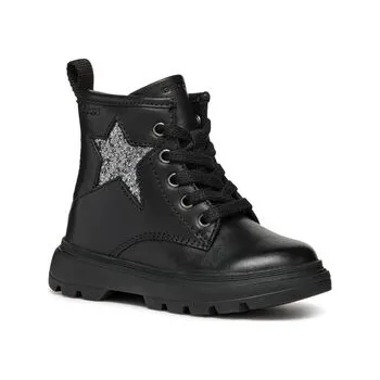 Dámské kozačky Kozačky Geox B Kiddartah Girl B465YA 085EW C9999 S Černá 25