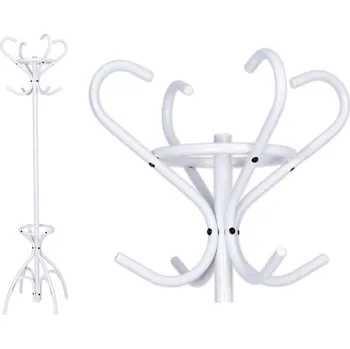 Věšák Věšák na oděvy Livio - bílý