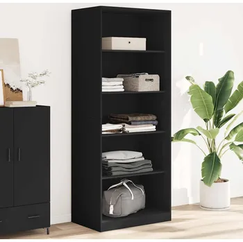 Příborník do zásuvky zahrada-XL Šatní skříň černá 80 x 50 x 200 cm kompozitní dřevo 3307721