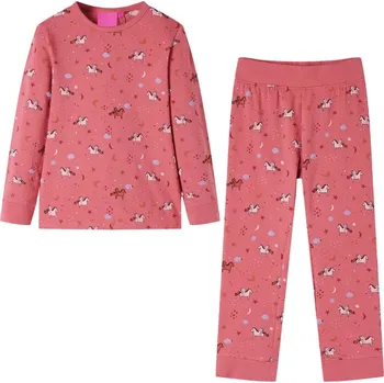 Chlapecké oblečení Dětské pyžamo s dlouhým rukávem starorůžové 92 - 8721012038004