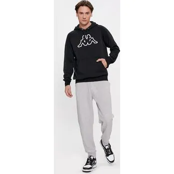 Pánská móda Kappa Mikina Zaiver 303WEP0 Černá Regular Fit M