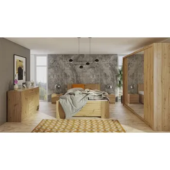 Postel Mirjan24 Kler VIII ložnicová sestava dub artisan