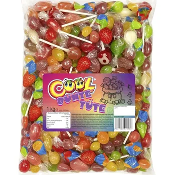 Cukrovinka Tise Cool Bunte Tüte Směs lízátek, bonbónů, žvýkaček 1 kg
