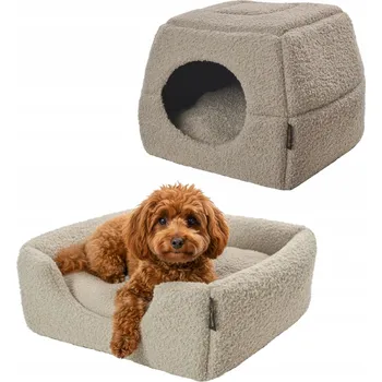 Pelíšek pro psa Pelíšek pro psa kočku 2v1 L House 38x38cm Potah