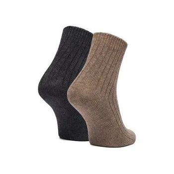 Pánské ponožky Nine West Dlouhé ponožky CEO_LA_NW_12744_Z_AW25 (2-PACK) Hnědá 39_42