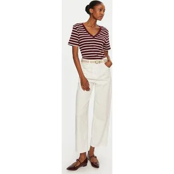 Pánská móda Tommy Hilfiger T-Shirt WW0WW40584 Bordó Slim Fit S