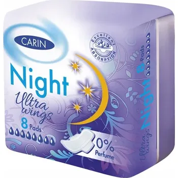 Menstruační vložka Vložky CARIN ULTRA NIGHT 8 ks