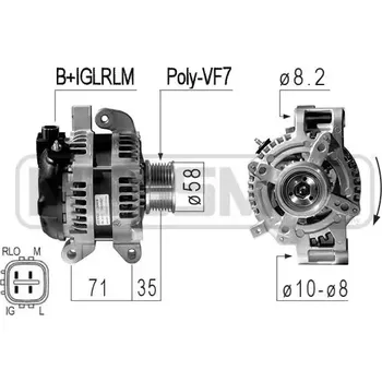 Autodíl ERA Alternátor ERA 210842A + DOPRAVA ZDARMA!
