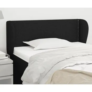 Čelo postele typu ušák černé 83x23x78/88 cm textil - 8720287248446