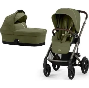Kočárek Cybex Talos S Lux Kompletní kočárek - Taupe/Moss Green