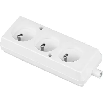 Elektrická zásuvka Zásuvka trojnásobná bílá