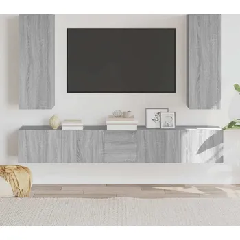 Obývací stěna vidaXL 5dílný set TV skříněk kompozitní dřevo [3114251] Barva: šedá sonoma