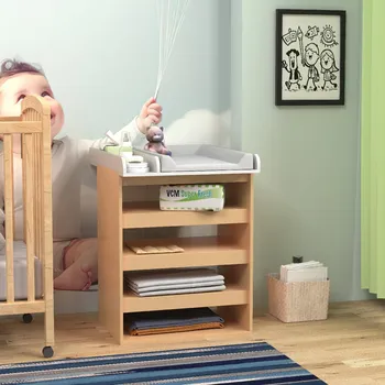 přebalovací pult a komoda VCM Nástavec k přebalovacímu pultu „Malira M“ pro komody a police, bílý 496577