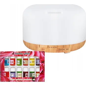 Zvlhčovač vzduchu Zvlhčovač vzduchu s lampičkou, aromaterapie difuzér + 12 vůní SP-1417