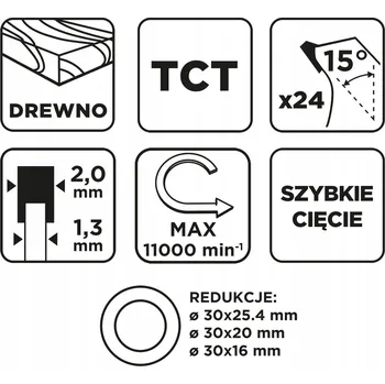 Pilový kotouč Pilový kotouč s vidiovými zuby 160 x 30 mm, 24 zubů na dřevo a MDF GRAPHITE