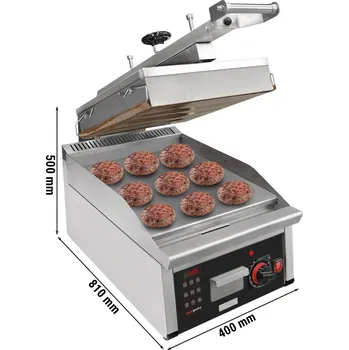 Kuchyňský gril G.Gastro Vysokorychlostní kontaktní gril | Gril na hamburgery - 6,2 kW - automatický - digitální displej