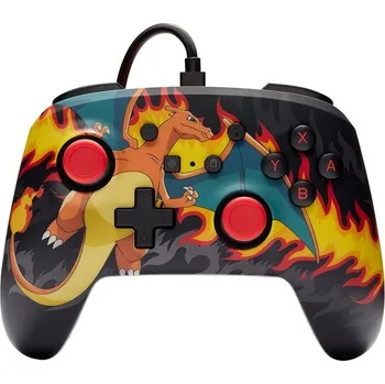 Gamepad PowerA Enhanced Wired Controller for Nintendo Switch - Pokémon Charizard Firestorm