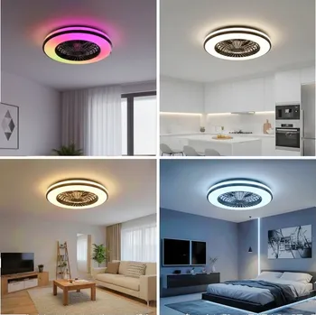 Kobi Stropní LED svítidlo s ventilátorem VENTELUX 48W+15W 3CCT Barva světla: 3CCT + RGB