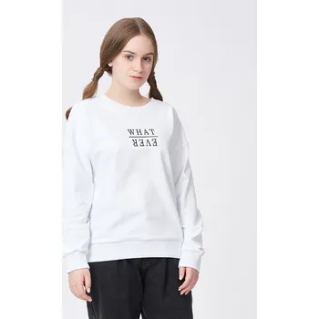 Chlapecká mikina Dívčí mikina - Winkiki WTG 02855, bílá Barva: Bílá, Velikost: 158