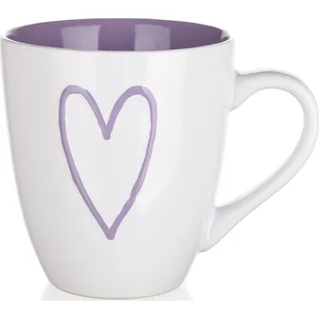 hrnek 550ml HEARTS keramický mix barev