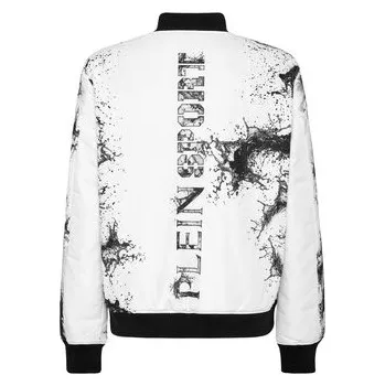 Pánský bomber Plein Sport Bunda bomber 28347 Bílá Regular Fit M