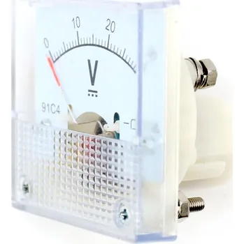 Vývojová deska Panelový ručičkový voltmetr 91C4 - 0 až 30V DC