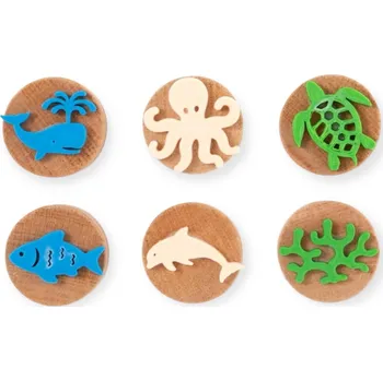 modelína a plastelína ChildGen Sada razítek Mořská zvířátka (6 ks)
