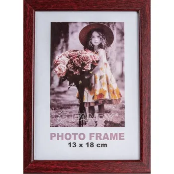 Rám na obraz FANDY Dřevěný rámeček Style 13x18 5 červený