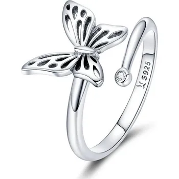 Prsten Elenys stříbrný prsten Filigránový motýl Velikost: Nastavitelná 52-60 mm