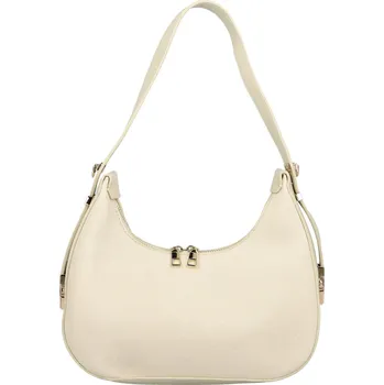 Kabelka Stylová dámská koženková kabelka na rameno Agatha, krémová