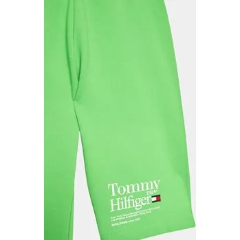Pánské kraťasy Tommy Hilfiger Sportovní kraťasy Timeless KG0KG07253 D Zelená Slim Fit 8Y