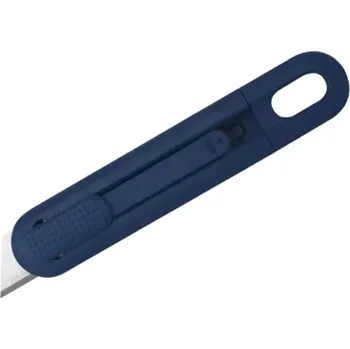 Pracovní nůž Modrý kovový bezpečnostní samozatahovací nůž