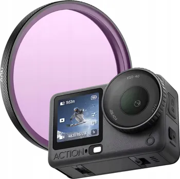 Příslušenství pro videokameru ND8 Šedý Neutrální Ochranný Filtr pro Sportovní Kameru DJI OSMO ACTION 6