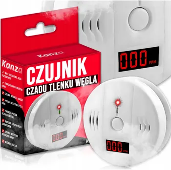 IP kamera Czujnik czadu Kanza bezdrátový s LCD displejem