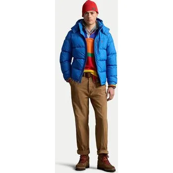 Pánská větrovka Polo Ralph Lauren Vatovaná bunda 710940237005 Modrá Regular Fit XXL