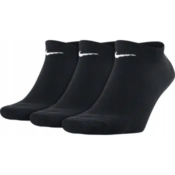 Pánské ponožky Ponožky Nike černé bavlněné kotníkové ponožky 42-46 3 ks